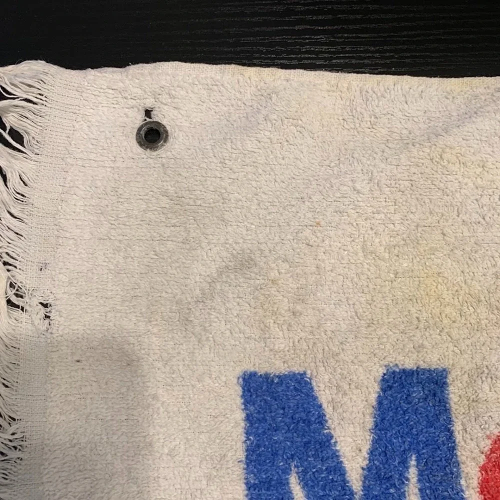 Vintage Cannon Mobil 1 Racing Fringe Towel Golf Bag Hand Towel